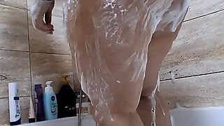 Big Ass Wife Taking a Shower