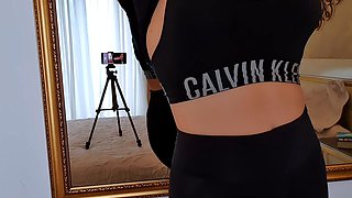 TEASE AND DENIAL IN GYM CLOTHES. LEAVE A COMMENT