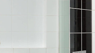 Teen Masturbates Using the Shower Jet