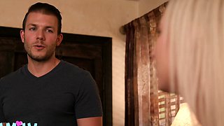 FamilyXXX - Teen Blonde Step Sister Aria Banks Takes