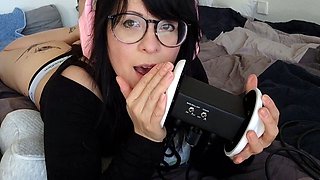 JOI ASMR Earlicking Moaning RELAXING German Big Tits