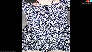 your sexy tgirlfriend DaniTheCutie licks her butt just for you