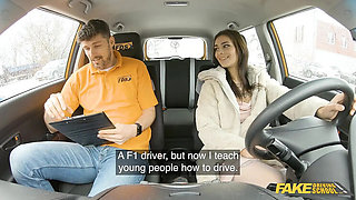Fake Driving School Anal Sex - Kristof Cale Fucks Alexa Throat's Big Ass in Car