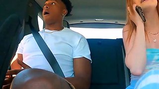 Redheaded lady gets a super-steamy with interracial