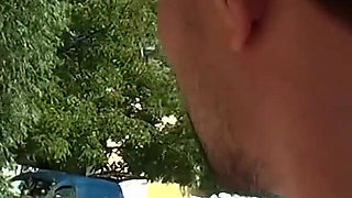 Outdoor Blonde DP Poolside Passion