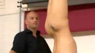 Hanging whipping pussy finger humiliating