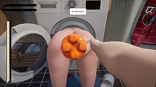 My hot stepmom, machine wear off, shaved pussy