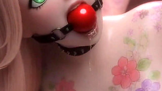 Submissive Slave BDSM Bondage Training - Pink Blonde