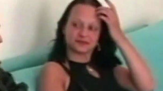 A Little Shy at First Then She Licks 2 Cocks and Gets Fucked at the Casting