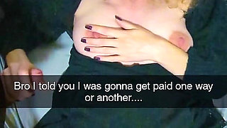 Pregnant MILF Pays Boyfriends Debt Over Snapchat - Cuckold Captions