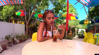 Asian amateur couple go wild in POV reality doggy style, fully clothed passion ignites Thai heat