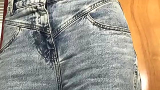 She came home tired and took everything off!