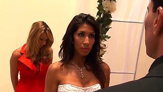 Best Man Fucks the Bride Hard and Cums on Her Big Tits