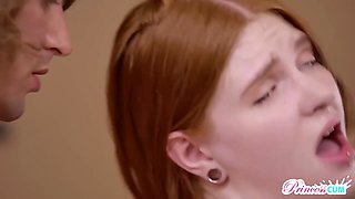 Slender Redhead Teen 18+ Jane Rogers Feels A Massive Cock In Her Hole
