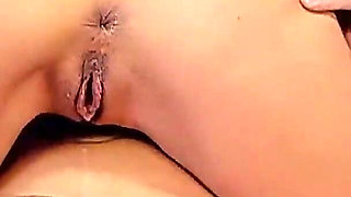 Close up View of Riding Fuck with Creampie and Dildo Play