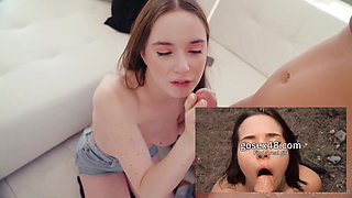 Hazel Moore Craves Sloppy Bukkake Passion With Double Fire