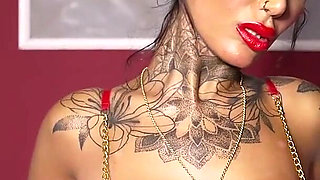 Busty Tattooed MILF Tyra Soaks in Her Wet Dreams