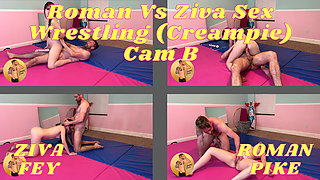 Roman Vs Ziva Sex Wrestling Creampie Cam B