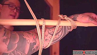 Damian Dragon In Stays Quiet As Dominant Mature Man Encho Kinbaku Restrains Him