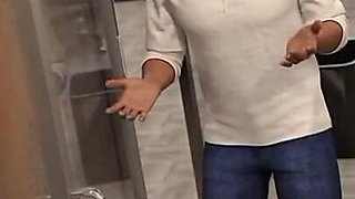 MILF Stepmom Got Fucked by Her Boss in Front of Her Stepson!