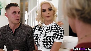 Stepson cant cum without her stepmom in sight