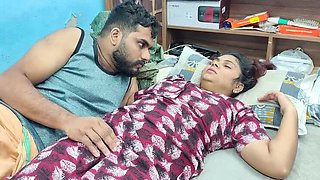 Romantic Boob Press and Pussy Rub with Desi Mature Couple