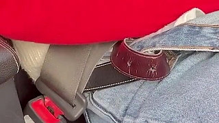 On the Highway I Make the Uber Driver Cum