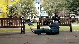 Mistress Evilyne - Public Foot Worship and Humiliation