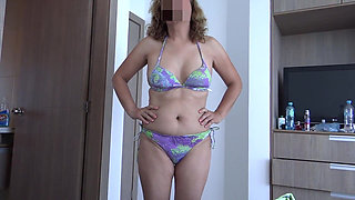Full Video of a Stepmother Showing off in a Bikini and Lingerie. Would You Like to Meet Her? Would You Fuck Her?