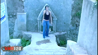 Barbara-nux Hot Brunette Barbara Nux Removing Clothes