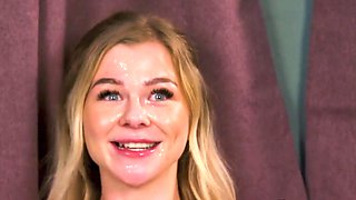 Amoral tart unbelievable facial clip