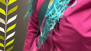 Hot Mess MILF & a Close up View of Her Beautiful Pissing Pussy After Doing the Desperate Toilet Dance!