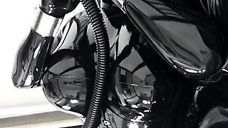Mistress Danica latex solo masturbation