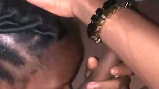 Ebony Teen with My Balls as She Sucks Them My Dick Slapped Her Face Then She Gives Me Sloppy Blowjob POV