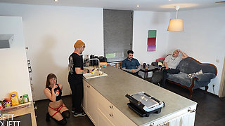 Kitchen Fuck in Front of Friends!!