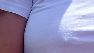 Perfect Braless Tits in Public