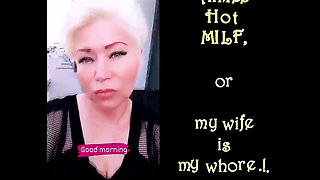 Meet My Wife Aimee! a Lady in the Living Room and a Depraved Whore in Bed! an Inveterate Exhibitionist!