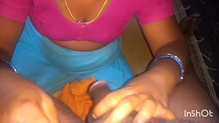 Hot tamil housewife blowjob in young man cock
