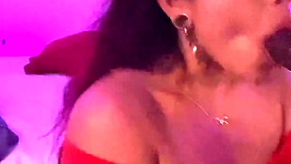 Hot Latina Sucks Rome Majors BBC Until She Gets a Facial