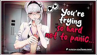 Anime Girl - Your Dominant Coworker Jerks You Off In The Work Elevator Vtuber Hentai Rp