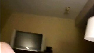 Hairy Bear Jerks Off in a Hotel Room and Cums Hard