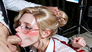 Hot Blonde Cheats on Her Husband by Swallowing the Cum of 5 Big Dicks in Secret Gangbang at a Swingers' Club