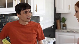 Sporty Stepsister Helps Him Break Up With Stepbro