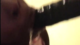 Sucking a Huge Dildo, Dreaming of Daddy