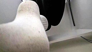 Heels Daze Org - Unaware Giantess Working On Laptop In