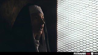 Alexa Flexy freezes time and deep throats Sarah Heizel before a huge cumshot