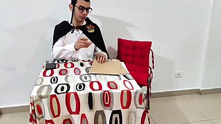 She teaches her stepson to fuck before his graduation night