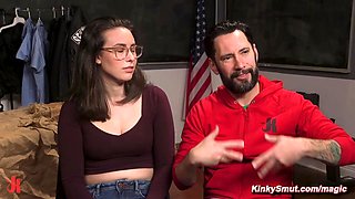 Dirty cop binds and ass fuck fucks evidence clerk