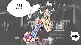 Visual novel, deep fucking, huge tits