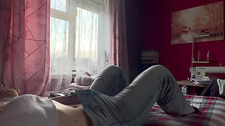 Naughty Girl Gets Bored and Starts Masturbating